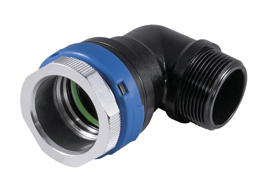 3/4" (20mm) x 90° Elbow with 1/2" MNPT UnipipeHP