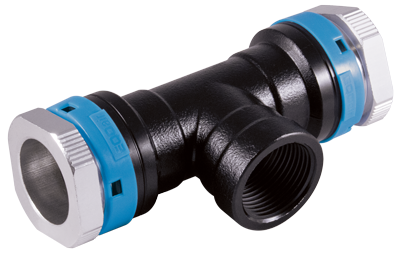 50mm Tee  with 1-1/2" FNPT Branch Line - UNIPIPE AIR