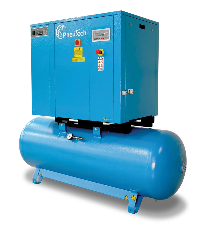 PneuTech RK-5F-145T-D Rotary Screw Air Compressor - Fixed Speed with Integrated Dryer