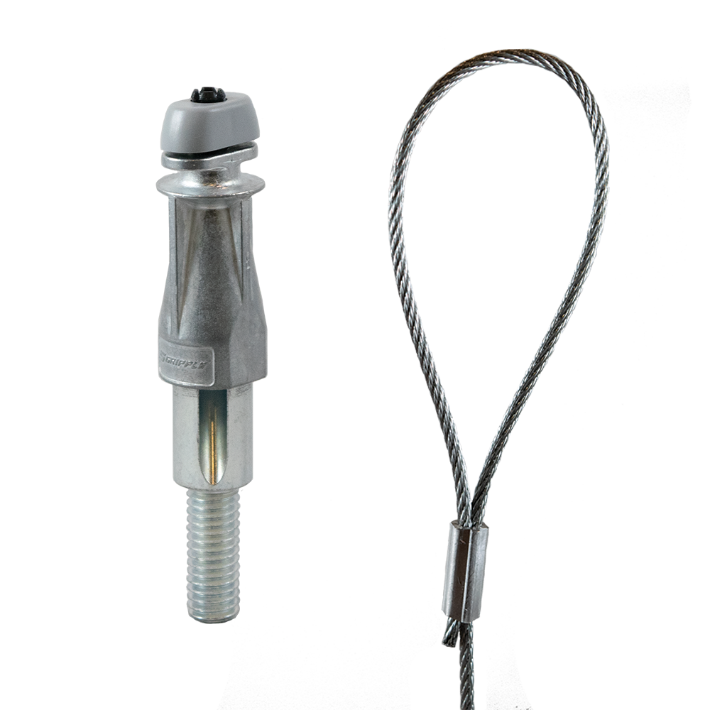 [AWHG.3SE385010] 3/8" Stud, Side Exit Wire Grip & Looped Cable