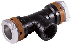 [UOCFT.025020N] 25mm Tee  with 3/4" FNPT Branch Line - UNIPIPE OIL