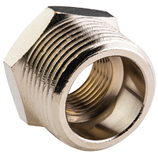 3/4" x 1/2" (20 x 15mm) Brass Reducing Bushing