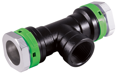 50mm Tee  with 1-1/2" FNPT Branch Line - UNIPIPE NITRO
