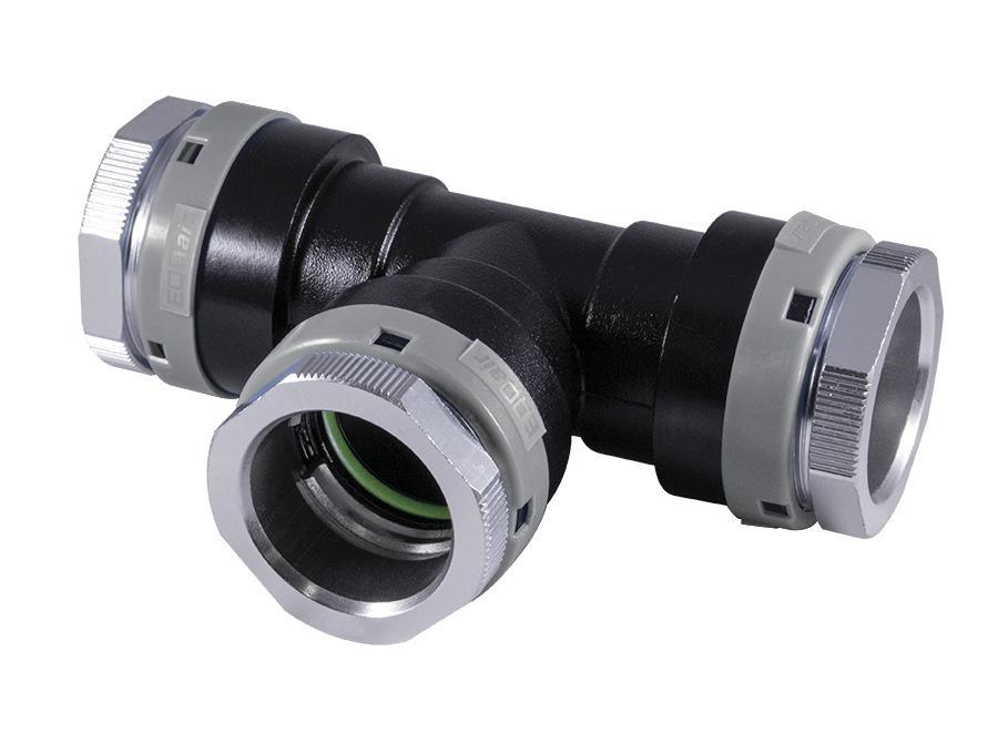 50 mm Equal Tee — UnipipeVAC